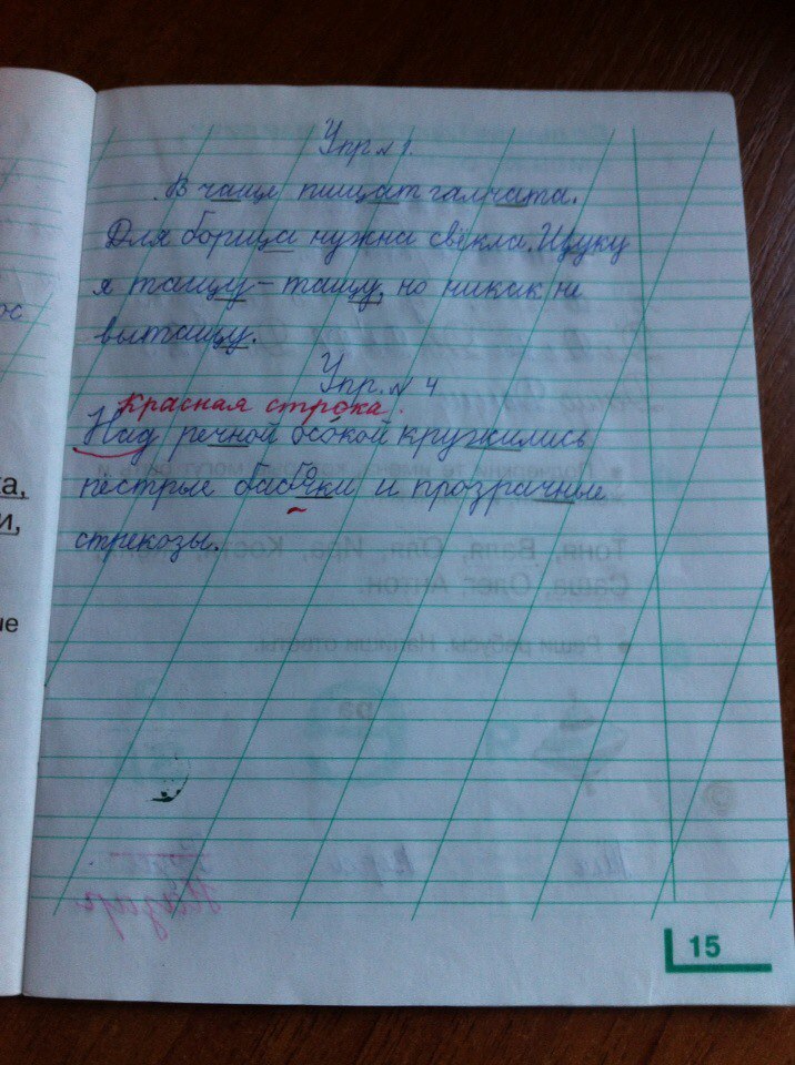 гдз 1 класс рабочая тетрадь часть 2 страница 15 русский язык Андрианова, Илюхина