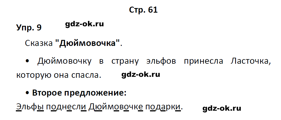 гдз 1 класс учебник страница 61 русский язык Канакина, Горецкий