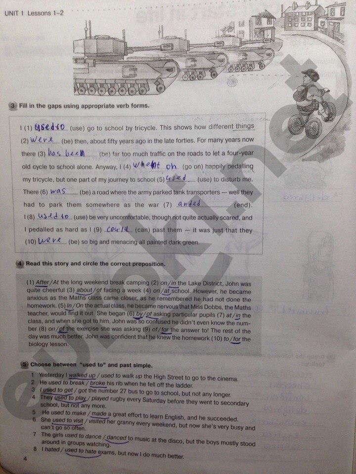 гдз 10 класс рабочая тетрадь страница 4 английский язык Гроза, Дворецкая