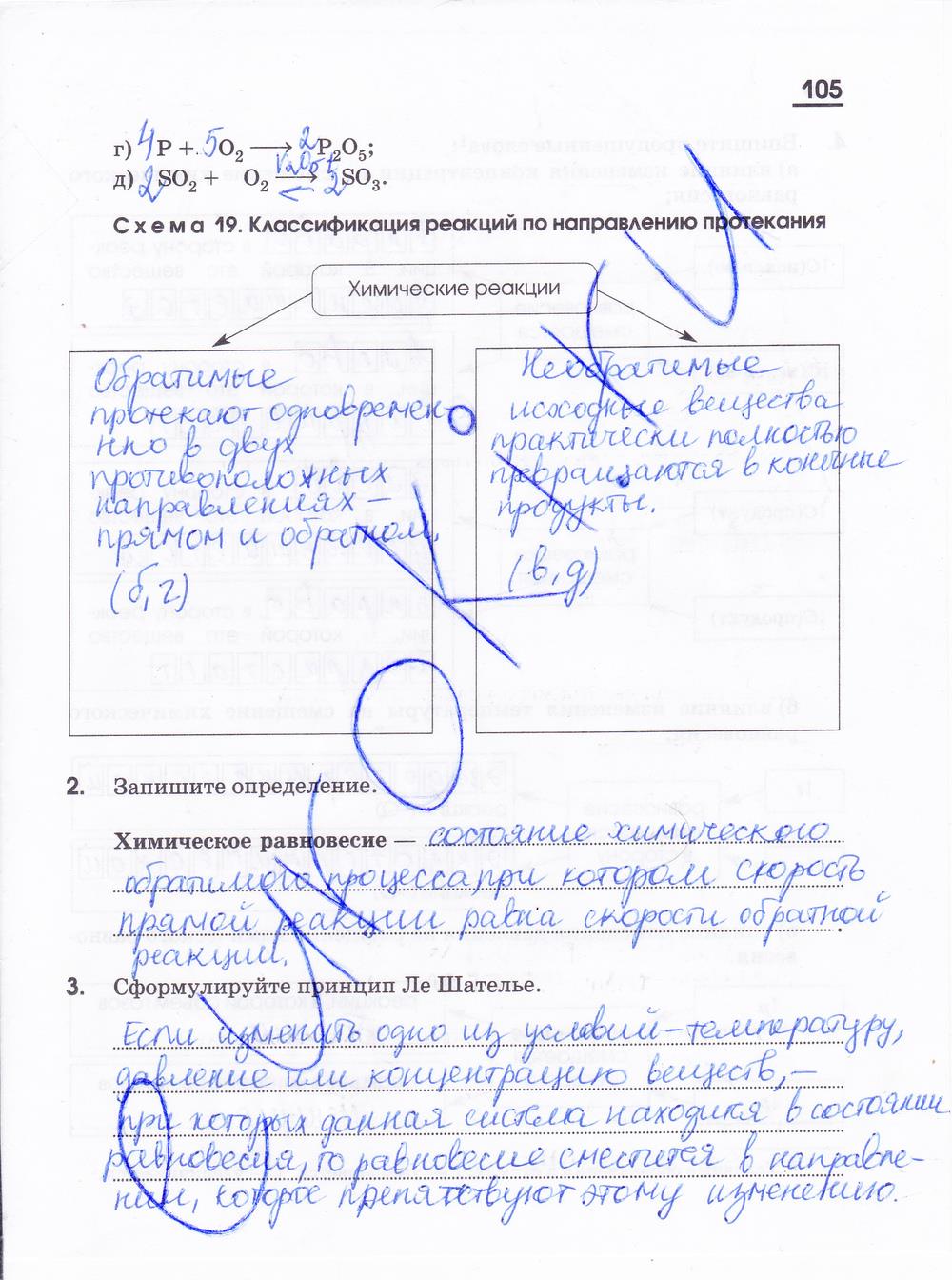 гдз 11 класс рабочая тетрадь страница 105 химия Габриелян, Яшукова