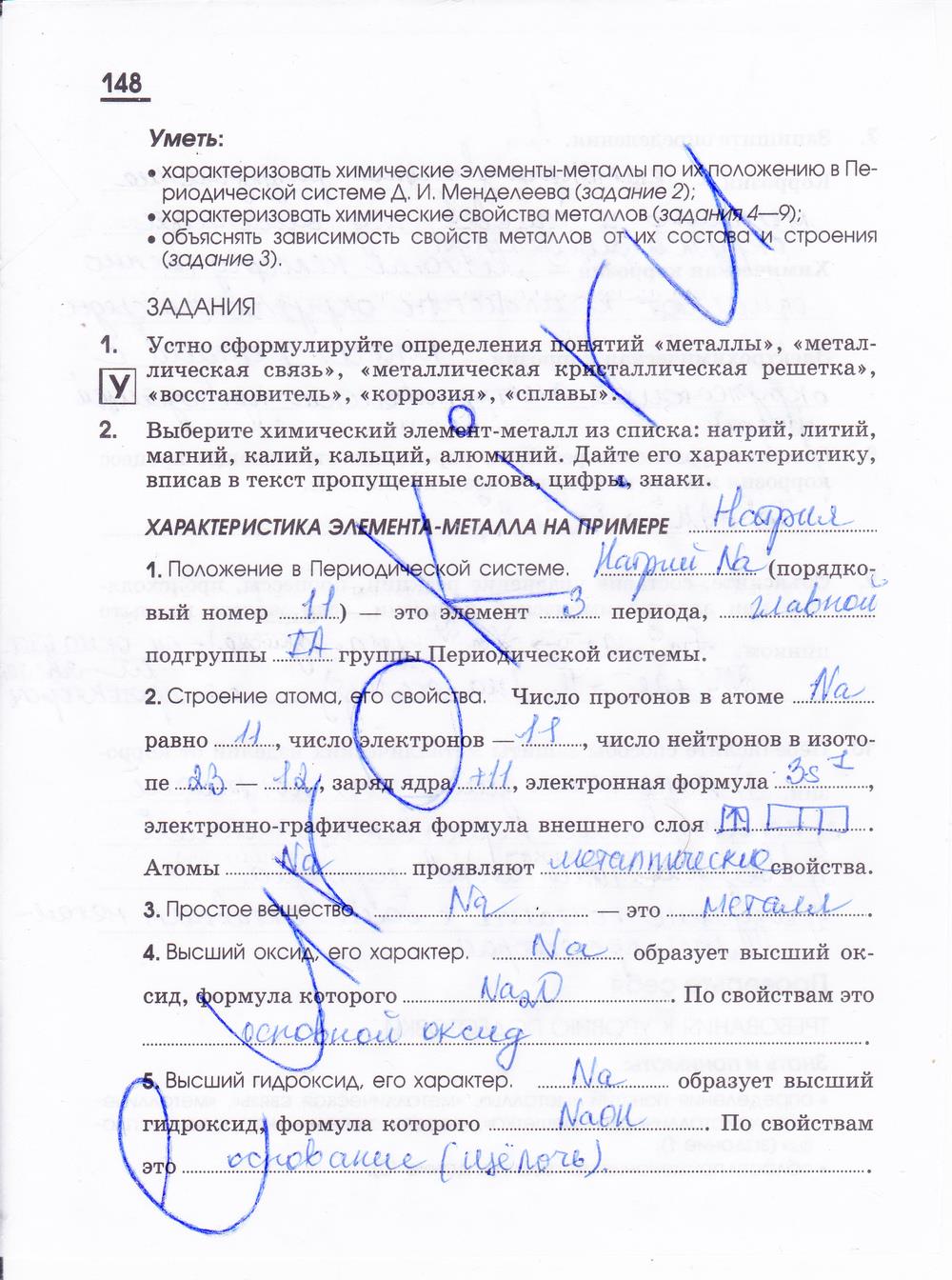 гдз 11 класс рабочая тетрадь страница 148 химия Габриелян, Яшукова