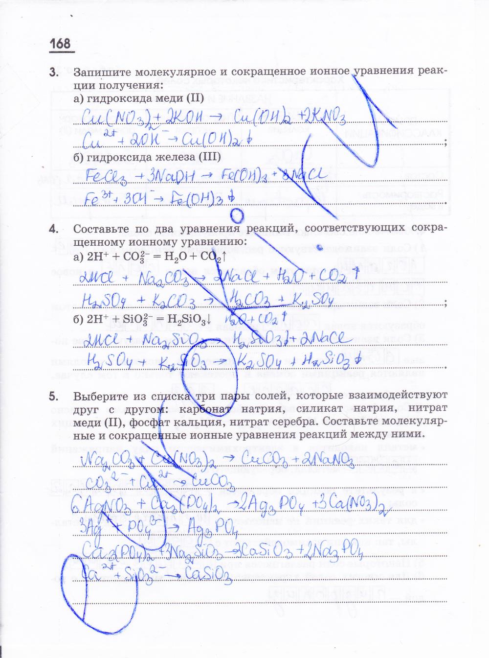 гдз 11 класс рабочая тетрадь страница 168 химия Габриелян, Яшукова