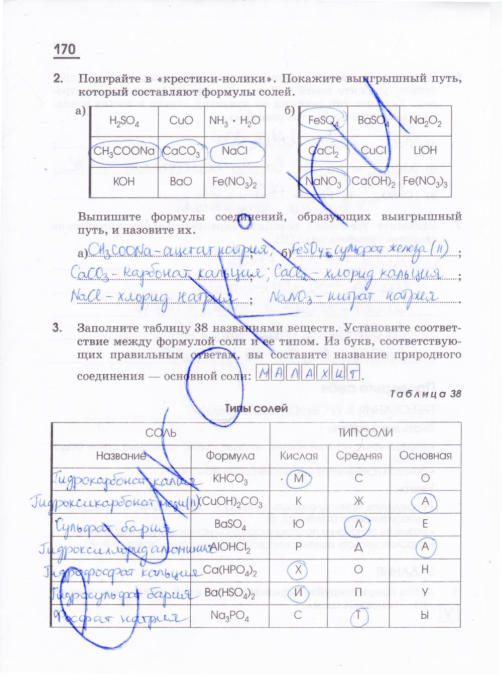 гдз 11 класс рабочая тетрадь страница 170 химия Габриелян, Яшукова