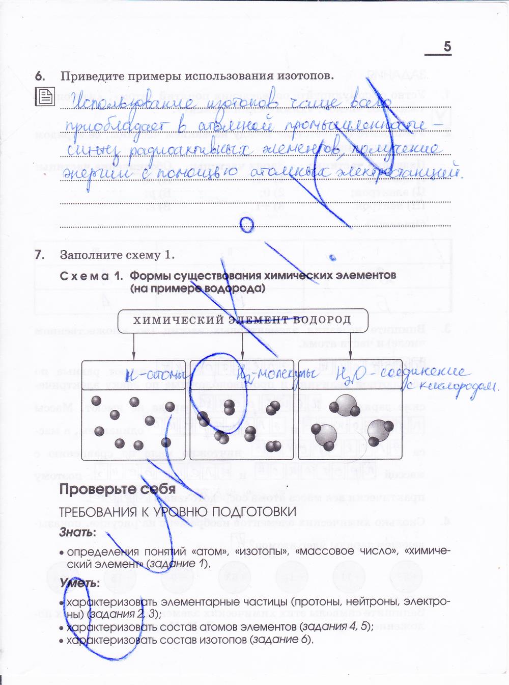 гдз 11 класс рабочая тетрадь страница 5 химия Габриелян, Яшукова