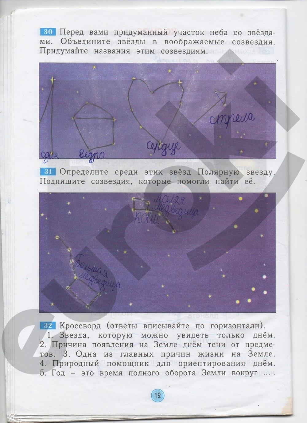 гдз 2 класс рабочая тетрадь страница 12 окружающий мир Дмитриева, Казаков