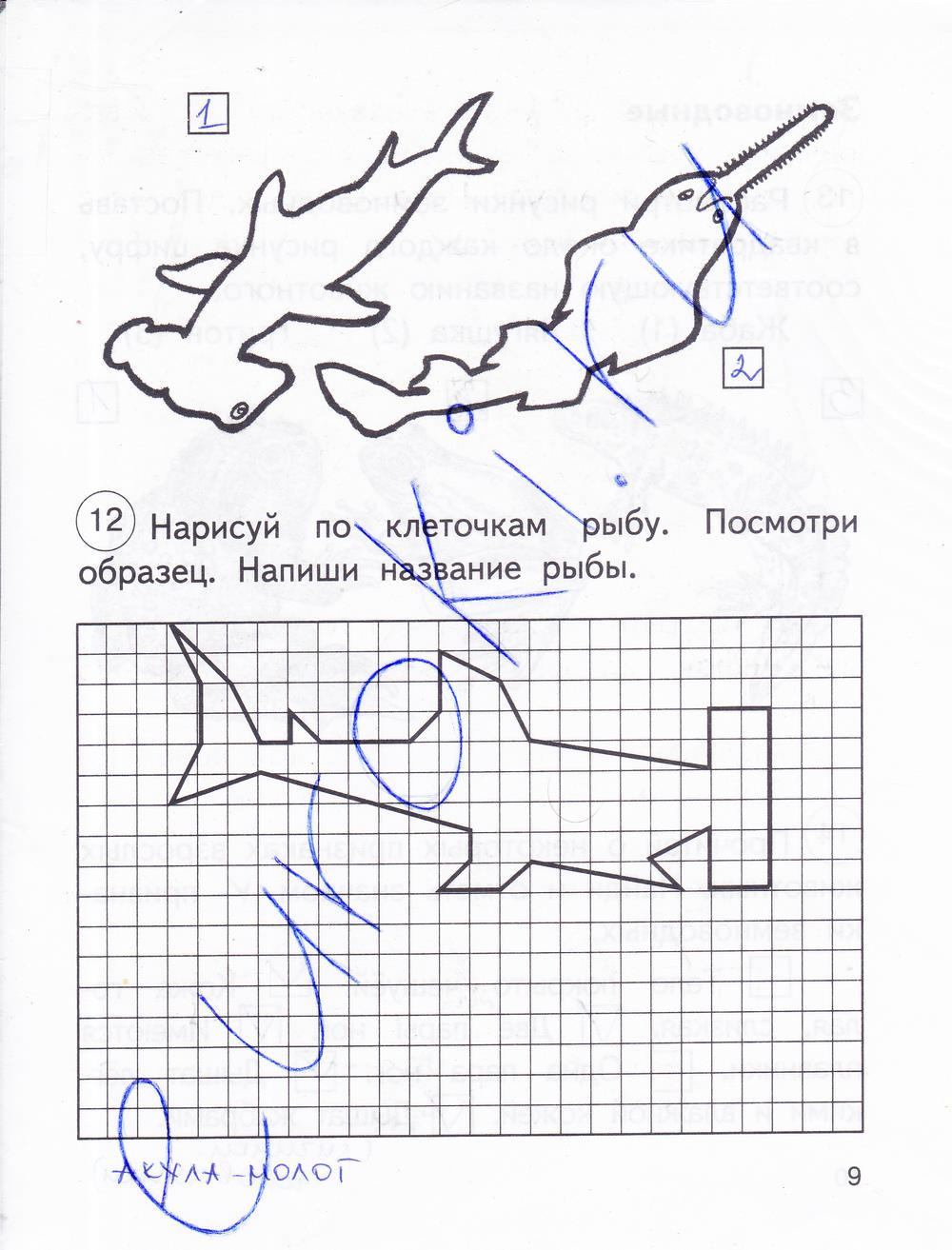гдз 2 класс рабочая тетрадь часть 2 страница 9 окружающий мир Федотова, Трафимова