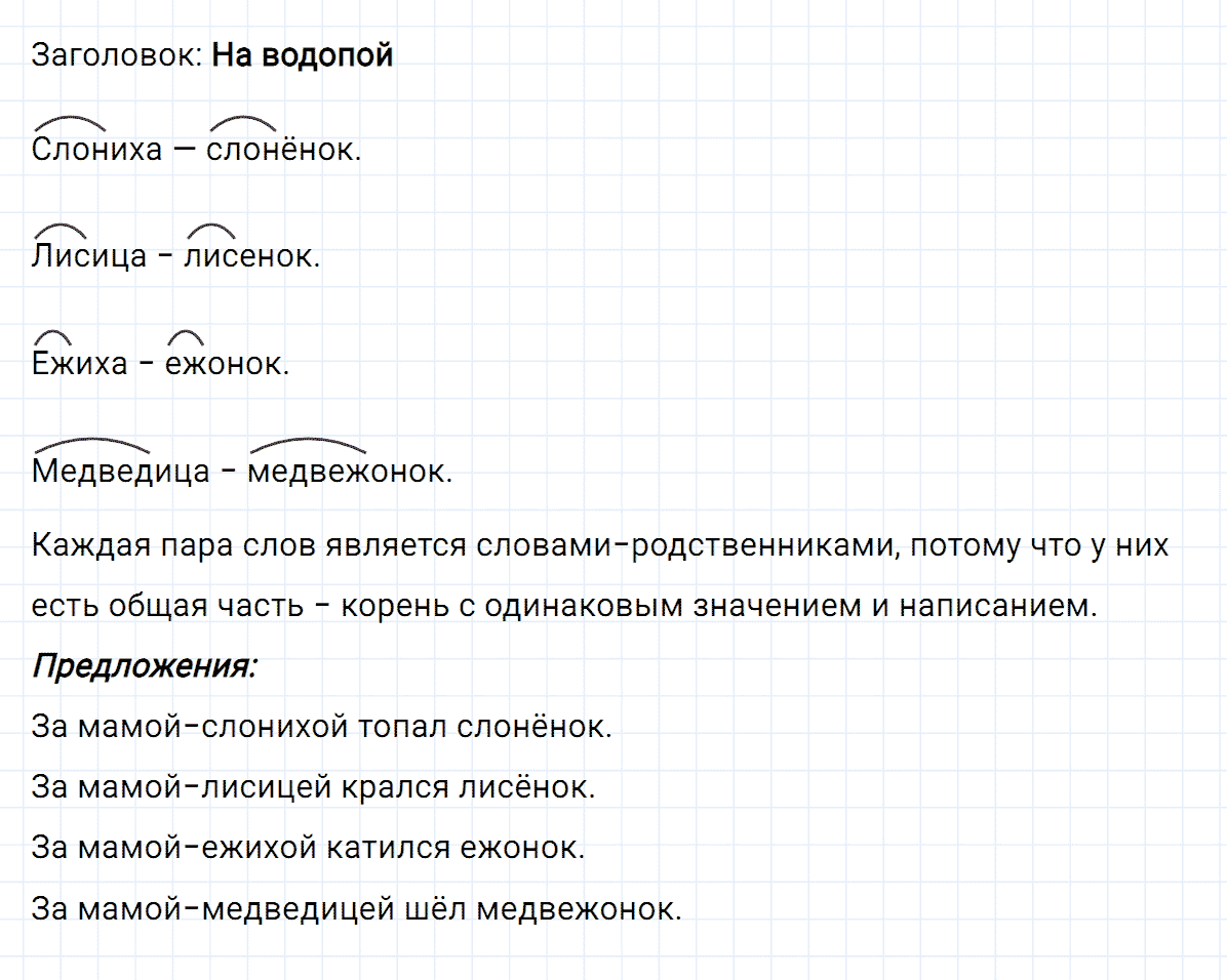 гдз 2 класс номер 61 русский язык Климанова, Бабушкина часть 2