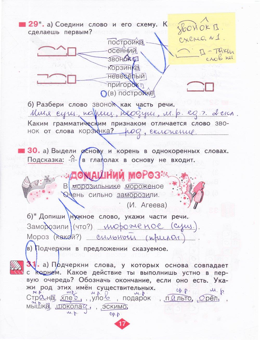 Русский язык рабочая тетрадь стр 33. Русский язык 3 класс рабочая тетрадь 1 стр 17. Рабочая тетрадь по русскому языку 3 класс 1 часть стр 17. Рабочая тетрадь 3 по русскому языку 2 класс Нечаева ответы. Рабочая тетрадь по русскому языку 3 класс 1 часть страница 17.