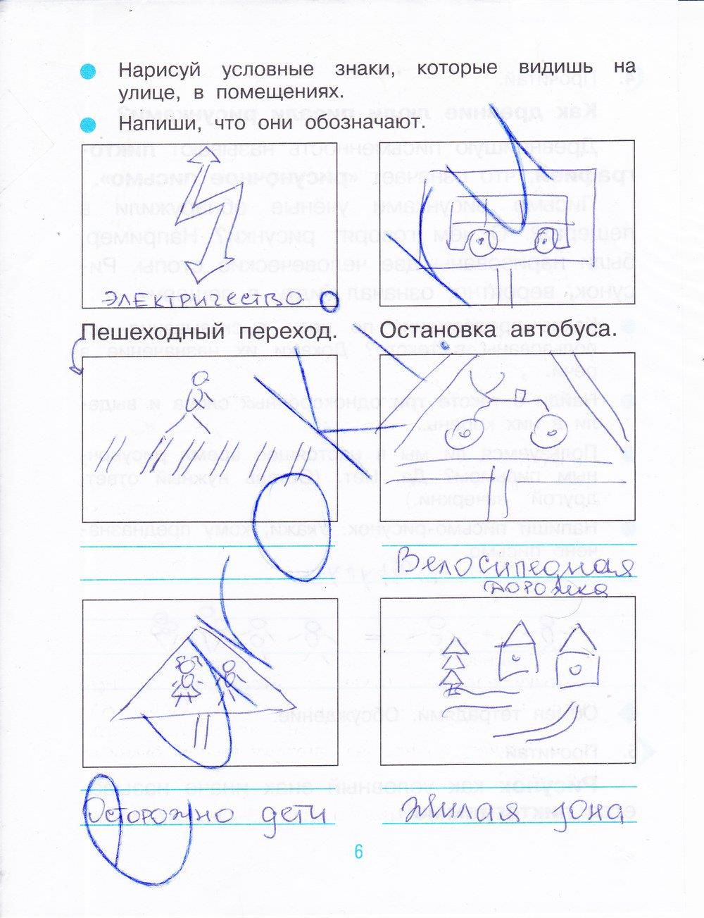 гдз 3 класс рабочая тетрадь часть 1 страница 6 русский язык Рамзаева, Савинкина
