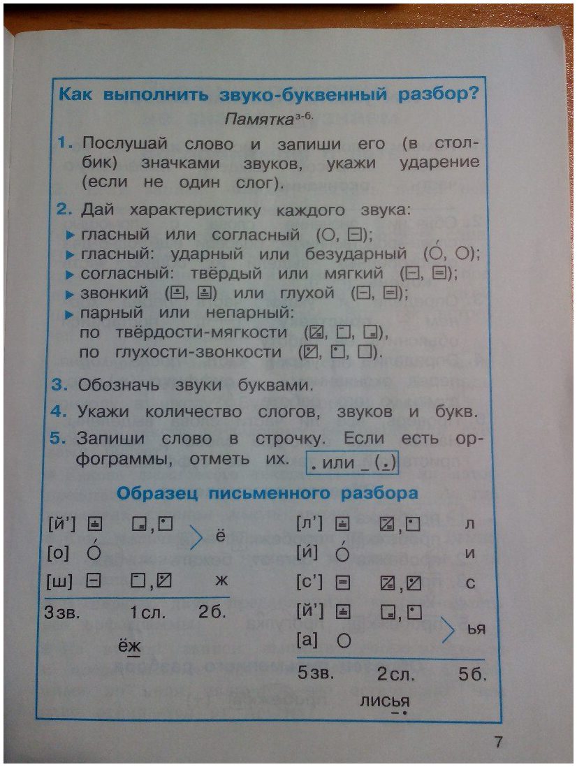 гдз 3 класс рабочая тетрадь часть 1 страница 7 русский язык Соловейчик, Кузьменко