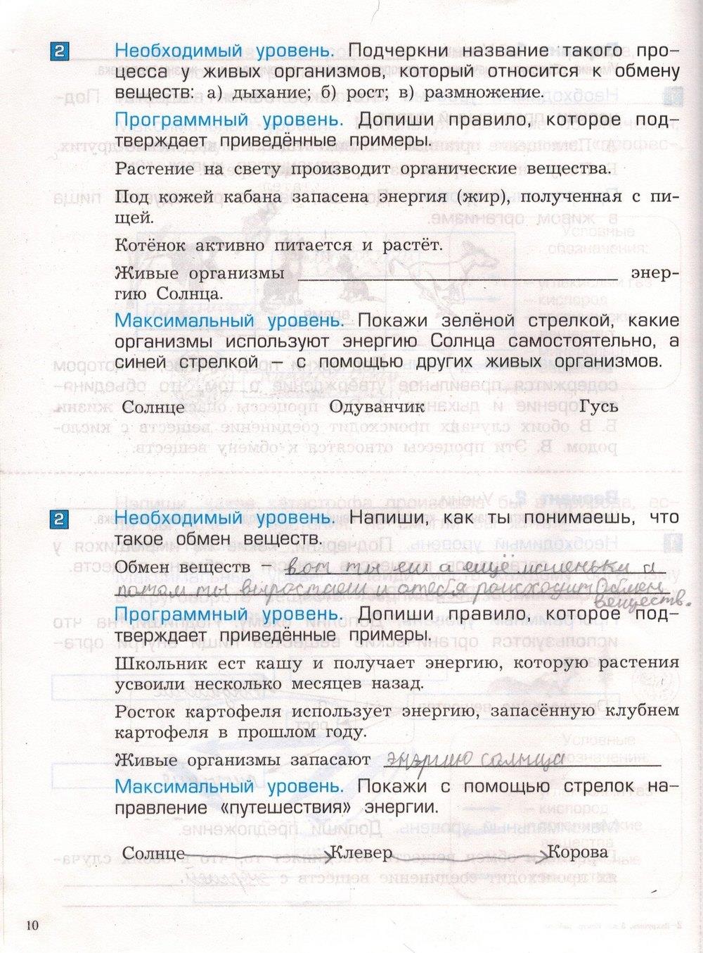 гдз 3 класс проверочные и контрольные работы часть 1 страница 10 окружающий мир Вахрушев, Бурский, Родыгина