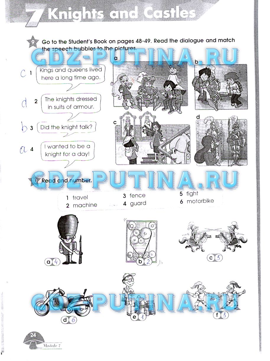 гдз 4 класс рабочая тетрадь часть 2 страница 24 английский язык Баранова, Дули