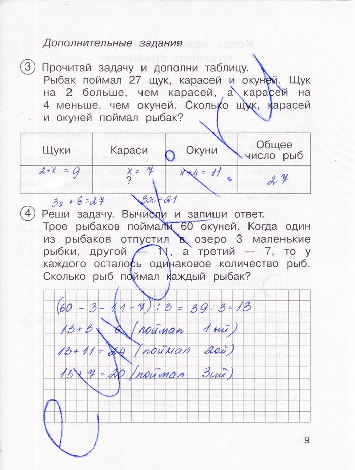 гдз 4 класс тетрадь для проверочных и контрольных работ часть 1 страница 9 математика Чуракова, Кудрова