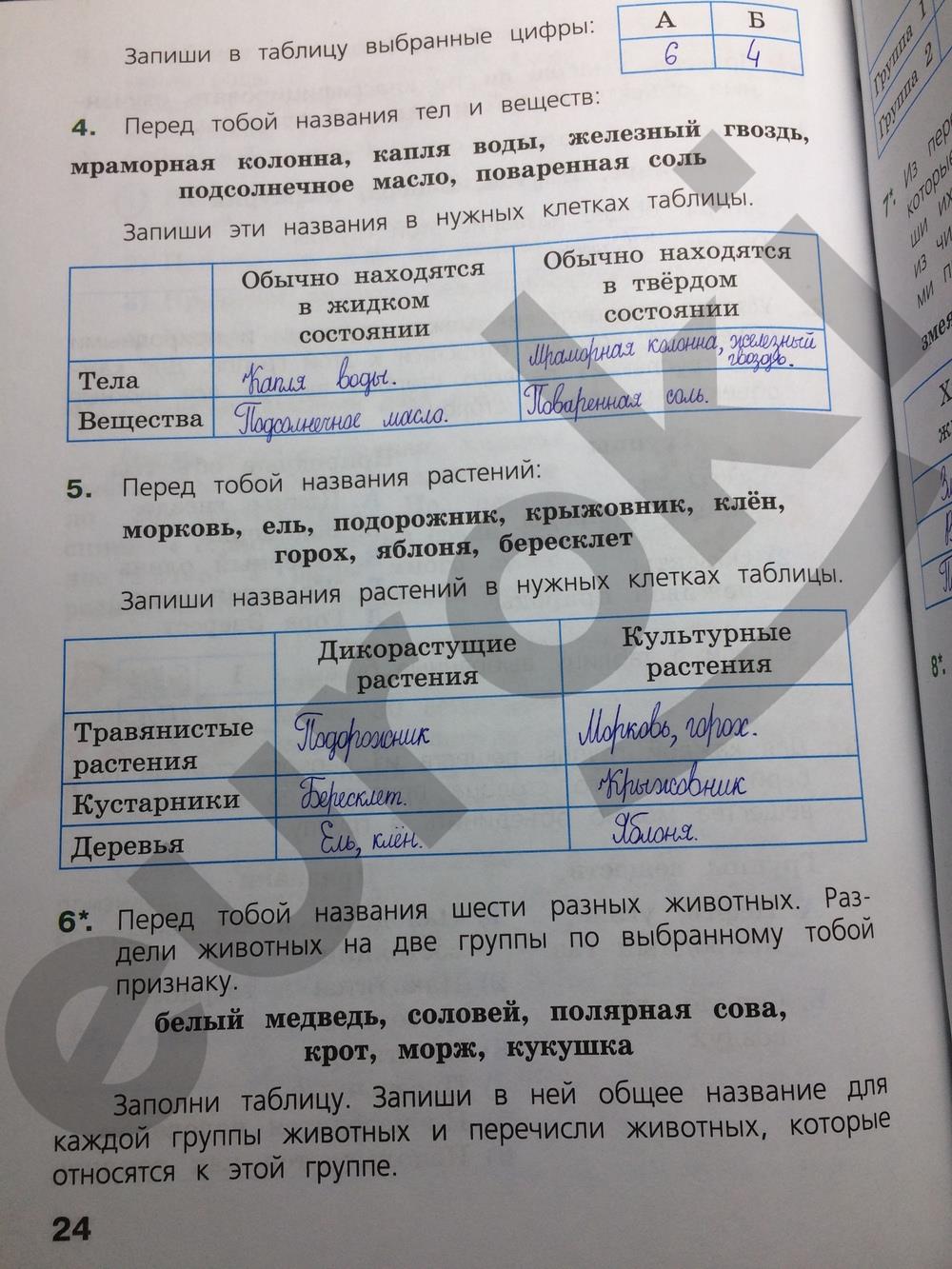 гдз 4 класс готовимся к всероссийской проверочной работе страница 24 окружающий мир Демидова