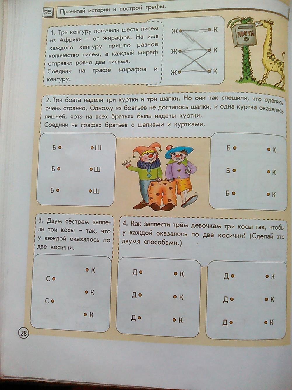 гдз 4 класс информатика часть 2 Горячев, Горина страница 28