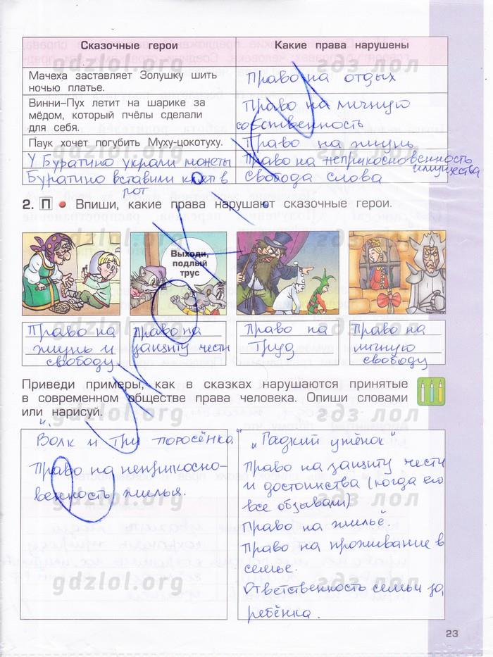 гдз 4 класс рабочая тетрадь часть 2 страница 23 окружающий мир Харитонова, Сизова, Стойка