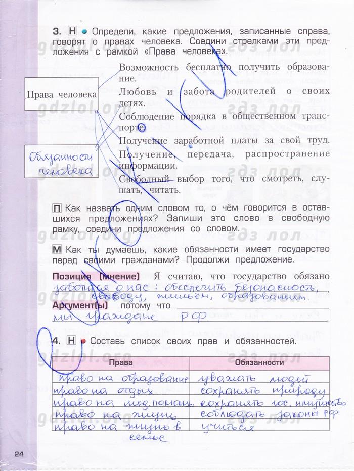 гдз 4 класс рабочая тетрадь часть 2 страница 24 окружающий мир Харитонова, Сизова, Стойка