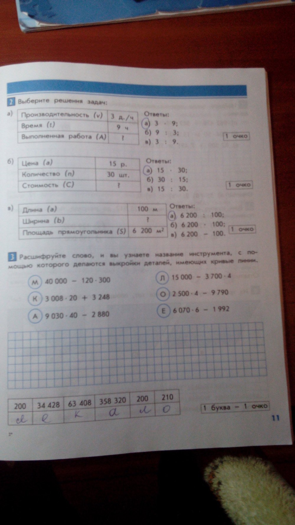 гдз 4 класс тесты и контрольные работы страница 11 математика Козлова, Рубин
