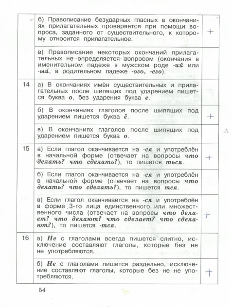 гдз 4 класс рабочая тетрадь часть 2 страница 54 русский язык Кузнецова