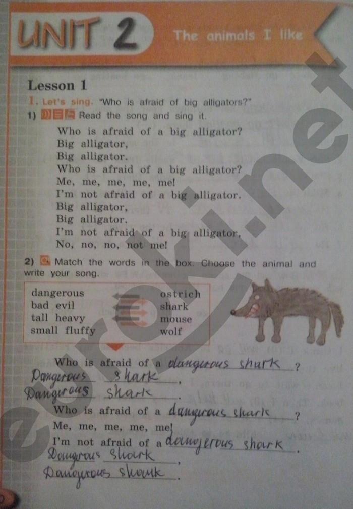 гдз 4 класс рабочая тетрадь страница 10 английский язык Кузовлев, Перегудова