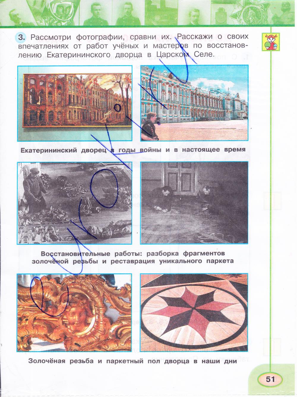 гдз 4 класс рабочая тетрадь часть 2 страница 51 окружающий мир Плешаков, Новицкая
