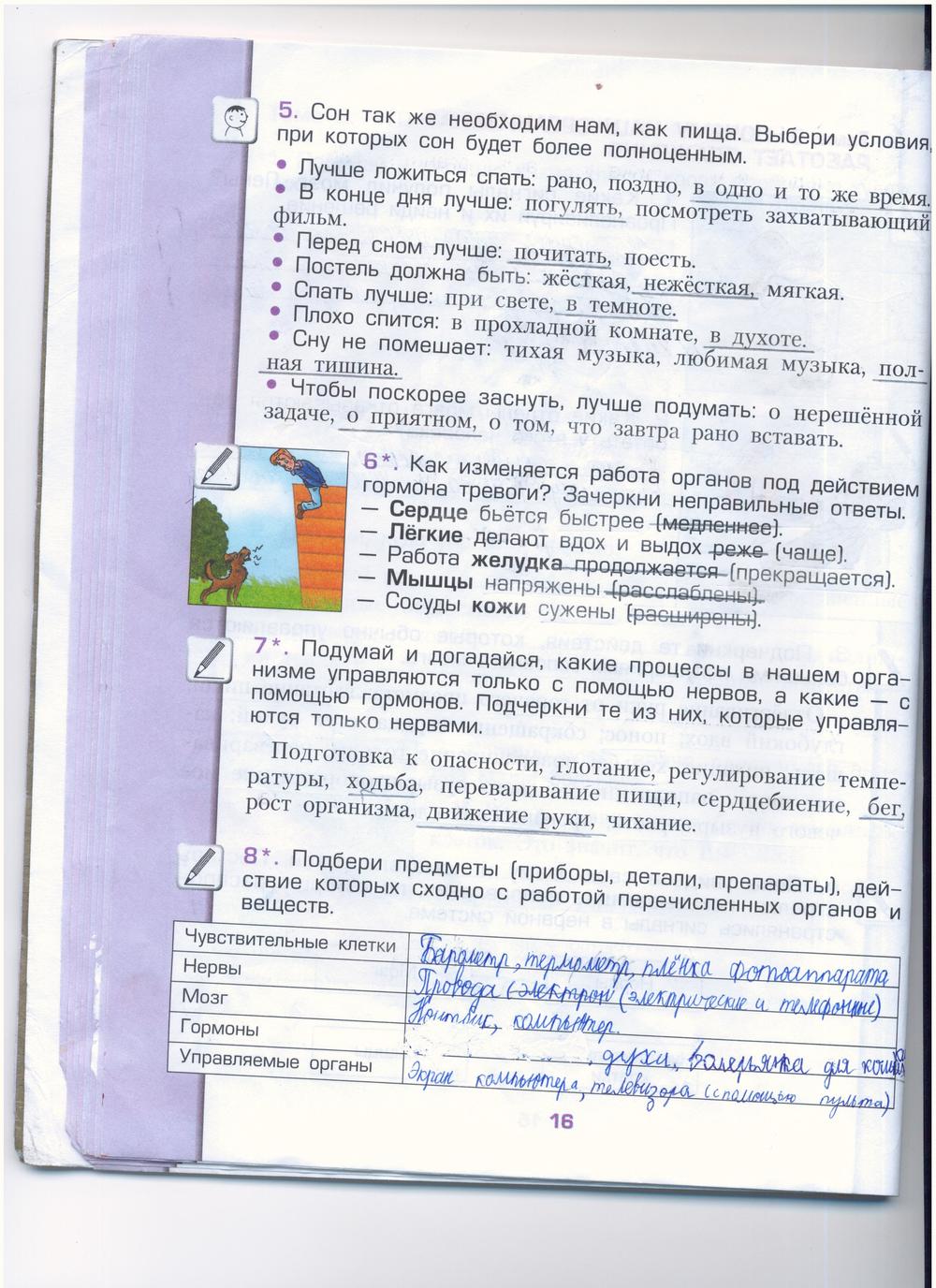 гдз 4 класс рабочая тетрадь часть 1 страница 16 окружающий мир Вахрушев, Бурский, Раутиан