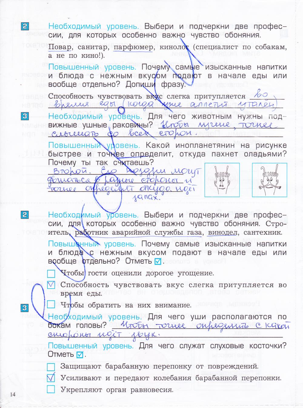 гдз 4 класс проверочные и контрольные работы часть 1 страница 14 окружающий мир Вахрушев, Бурский, Родыгина