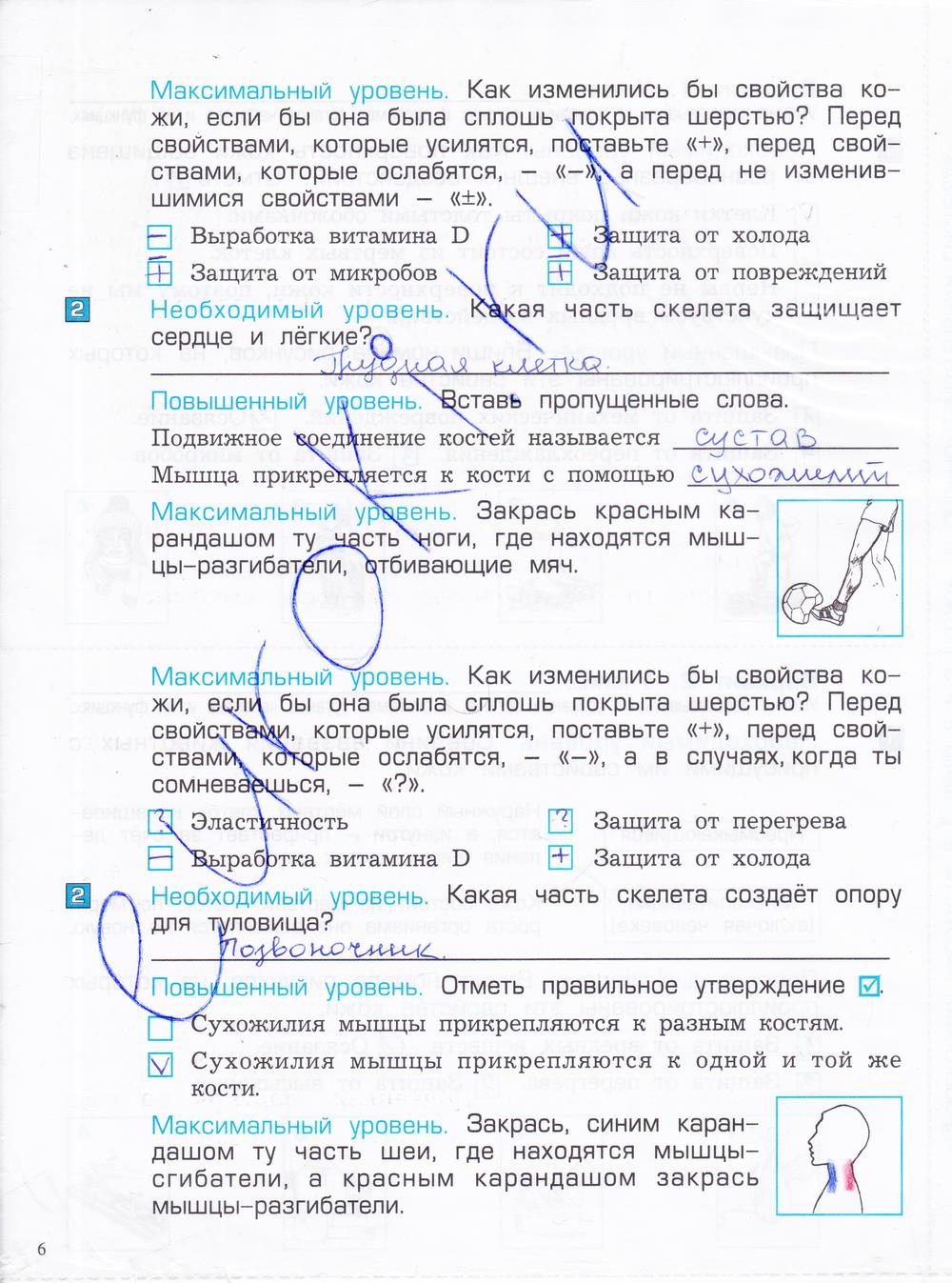 гдз 4 класс проверочные и контрольные работы часть 1 страница 6 окружающий мир Вахрушев, Бурский, Родыгина