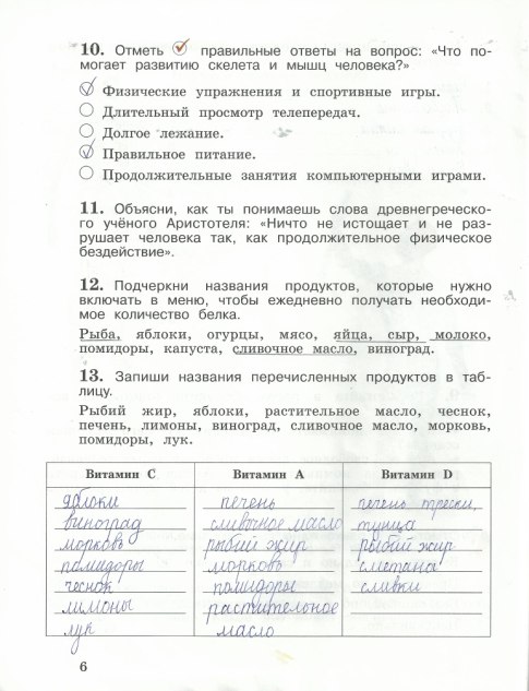 гдз 4 класс рабочая тетрадь часть 1 страница 6 окружающий мир Виноградова, Калинова