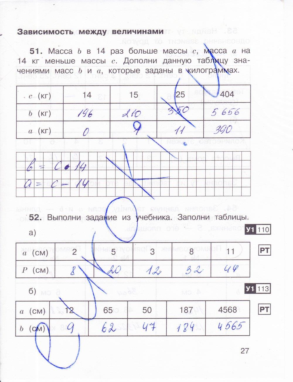 гдз 4 класс рабочая тетрадь часть 1 страница 27 математика Захарова, Юдина