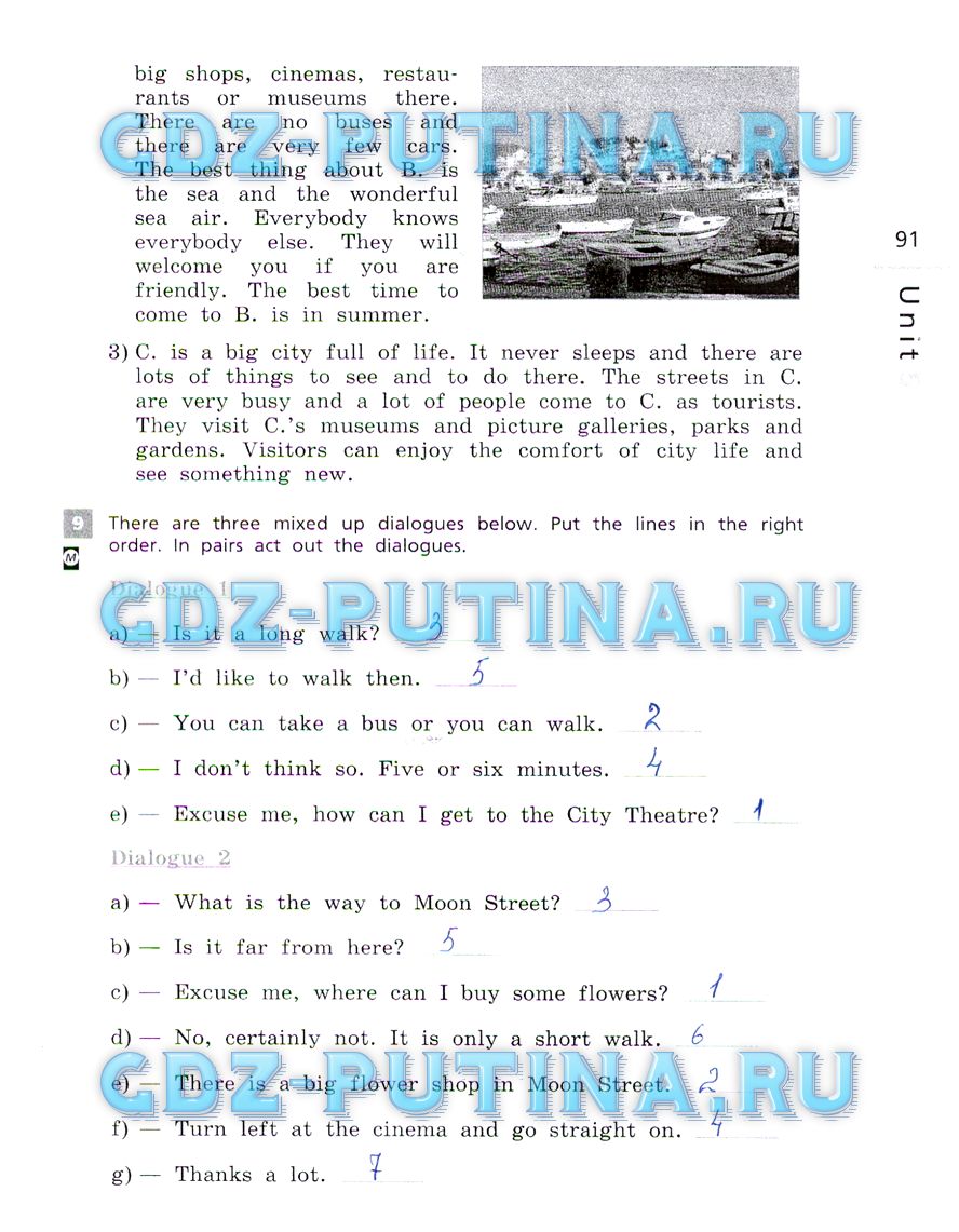 гдз 5 класс рабочая тетрадь страница 91 английский язык Афанасьева, Михеева
