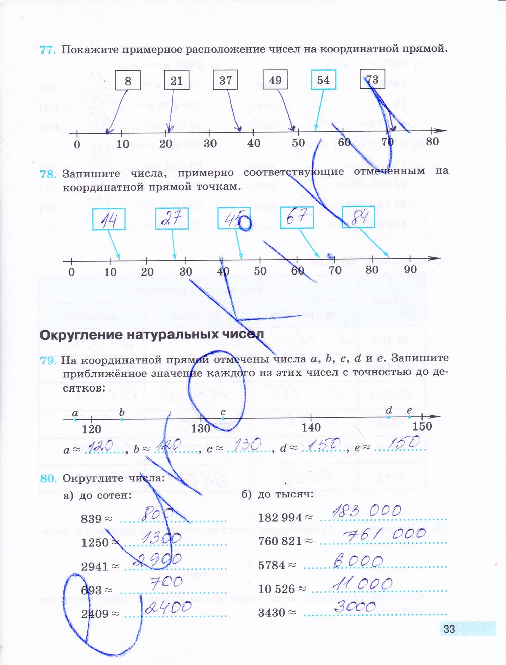 гдз 5 класс рабочая тетрадь часть 1 страница 33 математика Бунимович, Кузнецова