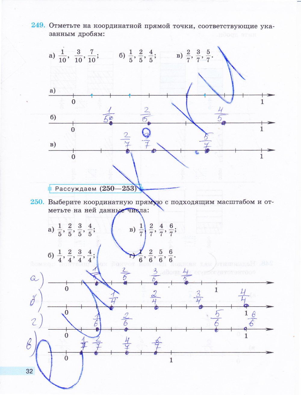 гдз 5 класс рабочая тетрадь часть 2 страница 32 математика Бунимович, Кузнецова