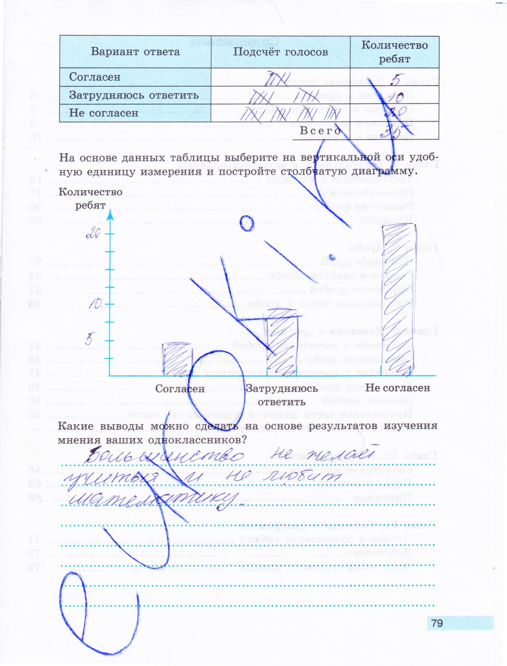 гдз 5 класс рабочая тетрадь часть 2 страница 79 математика Бунимович, Кузнецова