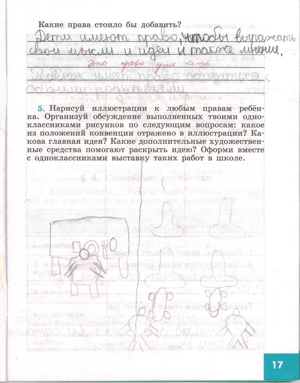 гдз 5 класс рабочая тетрадь страница 17 обществознание Иванова, Хотеенкова