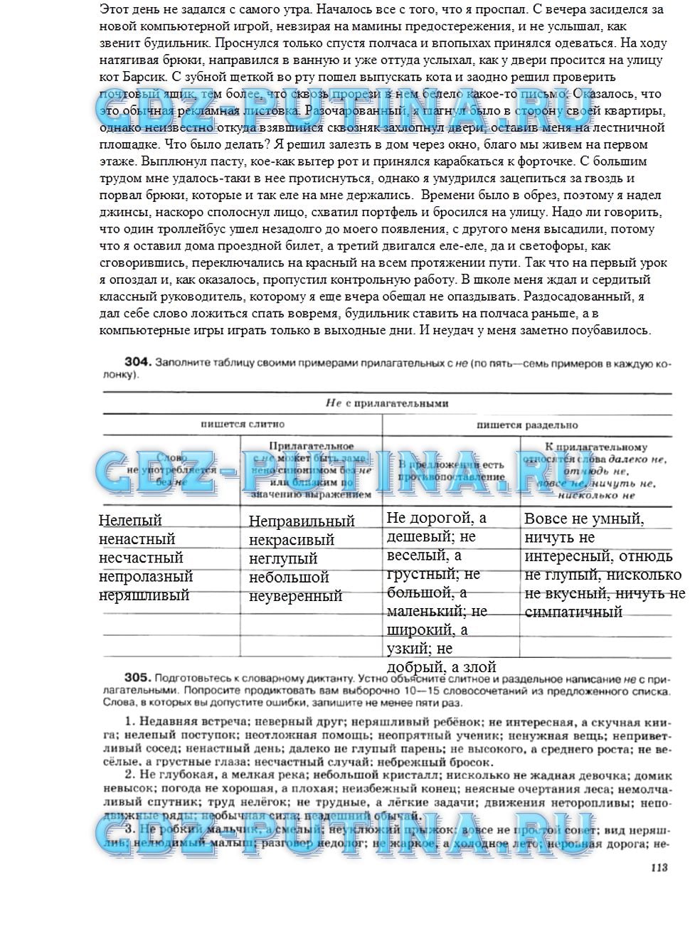 гдз 5 класс рабочая тетрадь страница 113 русский язык Ларионова