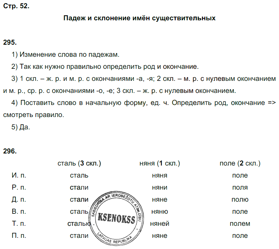 гдз 5 класс рабочая тетрадь часть 2 страница 52 русский язык Львов