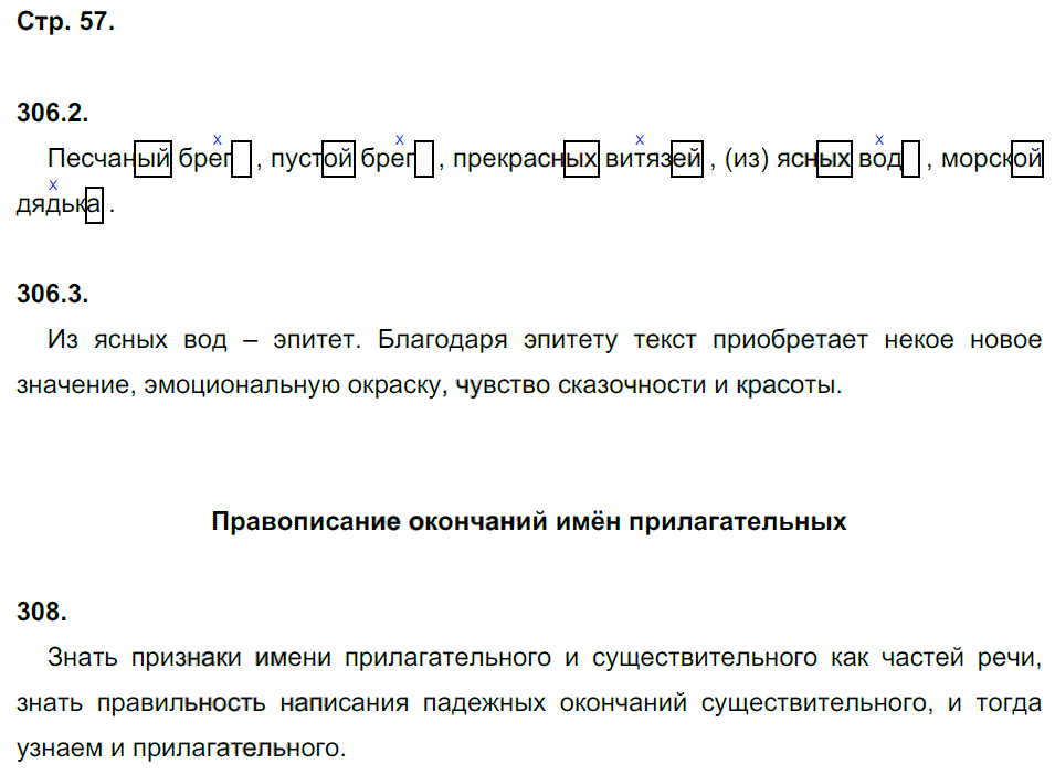 гдз 5 класс рабочая тетрадь часть 2 страница 57 русский язык Львов