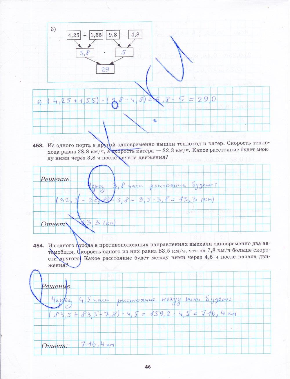 гдз 5 класс рабочая тетрадь часть 2 страница 46 математика Мерзляк, Полонский, Якир