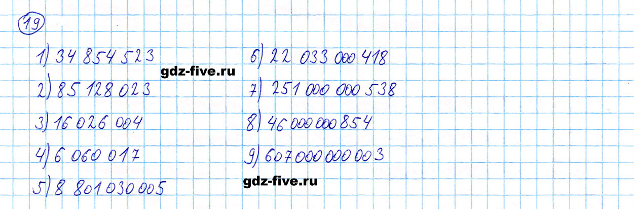 гдз 5 класс номер 19 математика Мерзляк, Полонский, Якир