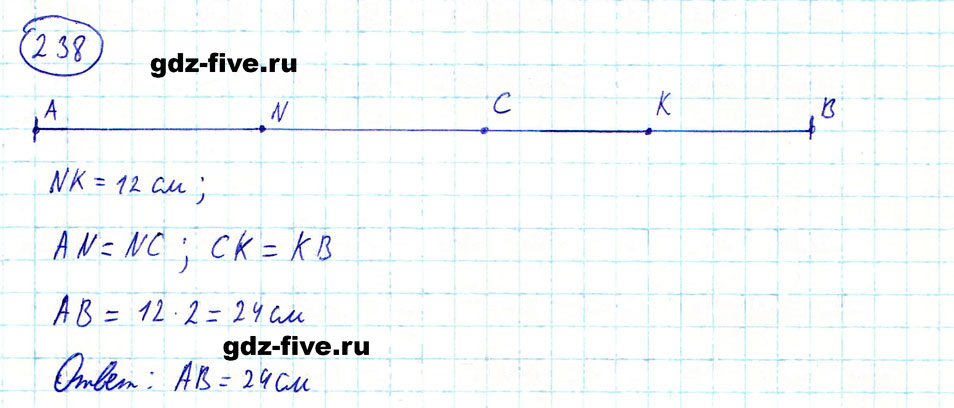 гдз 5 класс номер 238 математика Мерзляк, Полонский, Якир