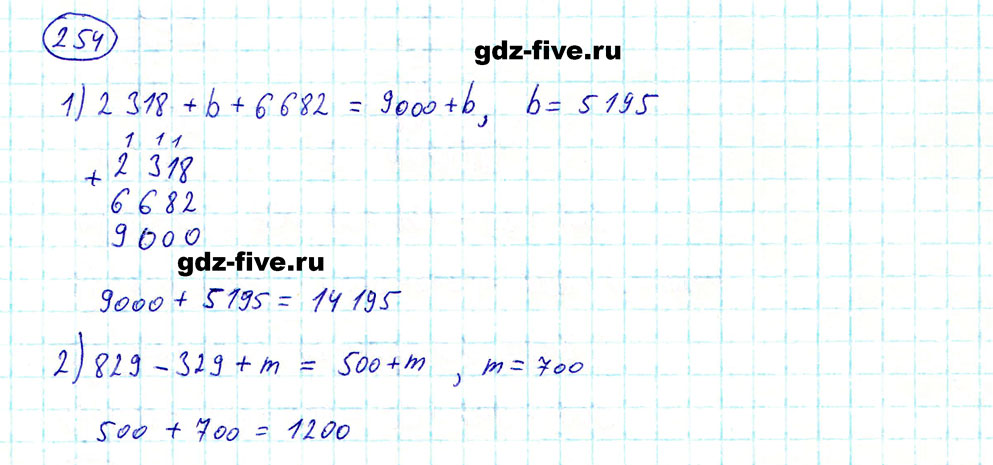 гдз 5 класс номер 254 математика Мерзляк, Полонский, Якир