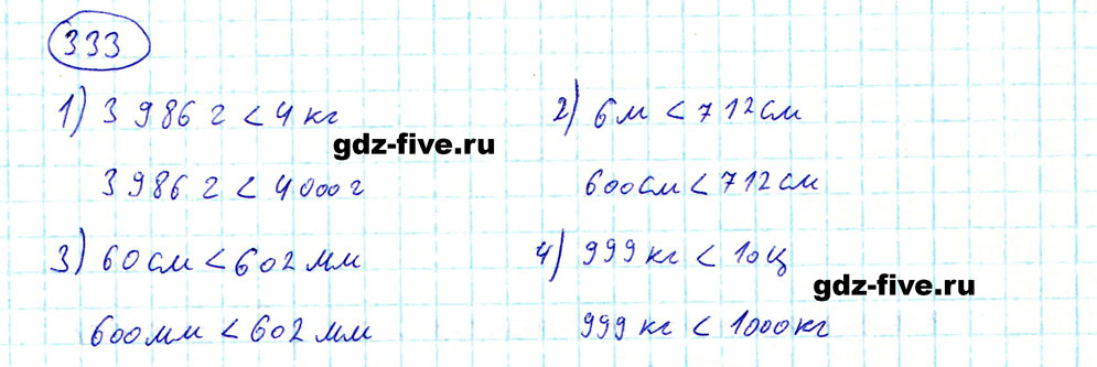 гдз 5 класс номер 333 математика Мерзляк, Полонский, Якир
