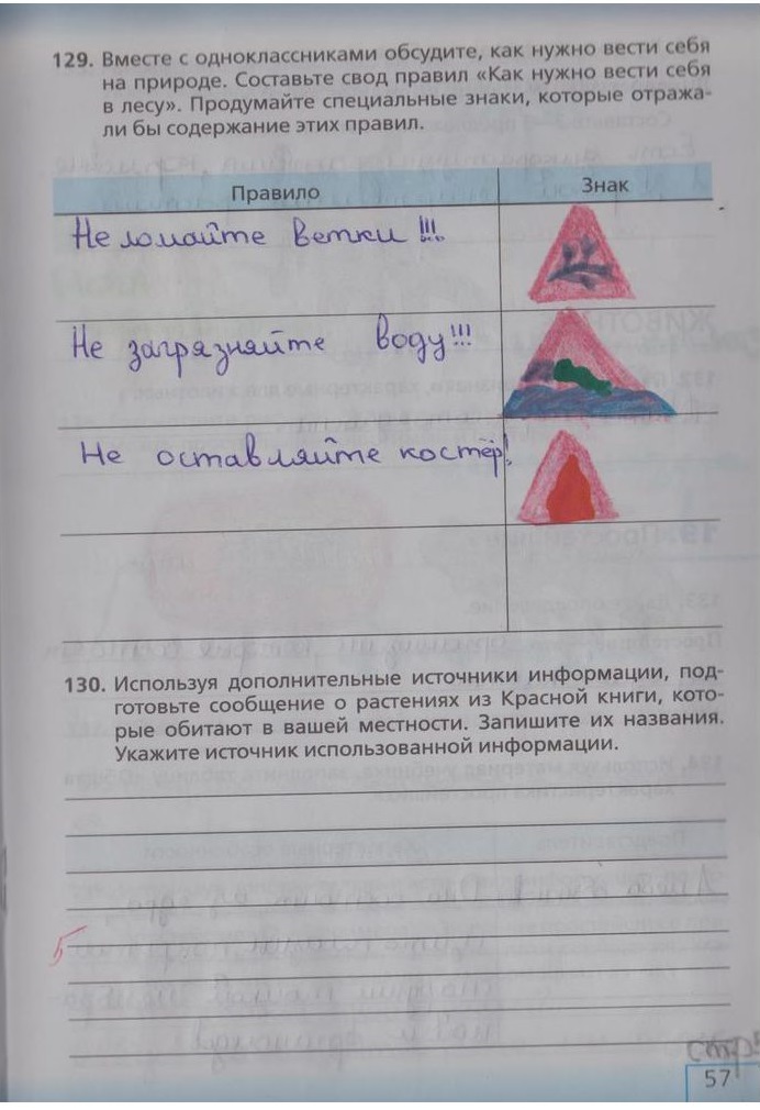 гдз 5 класс рабочая тетрадь страница 57 биология Сонин, Плешаков
