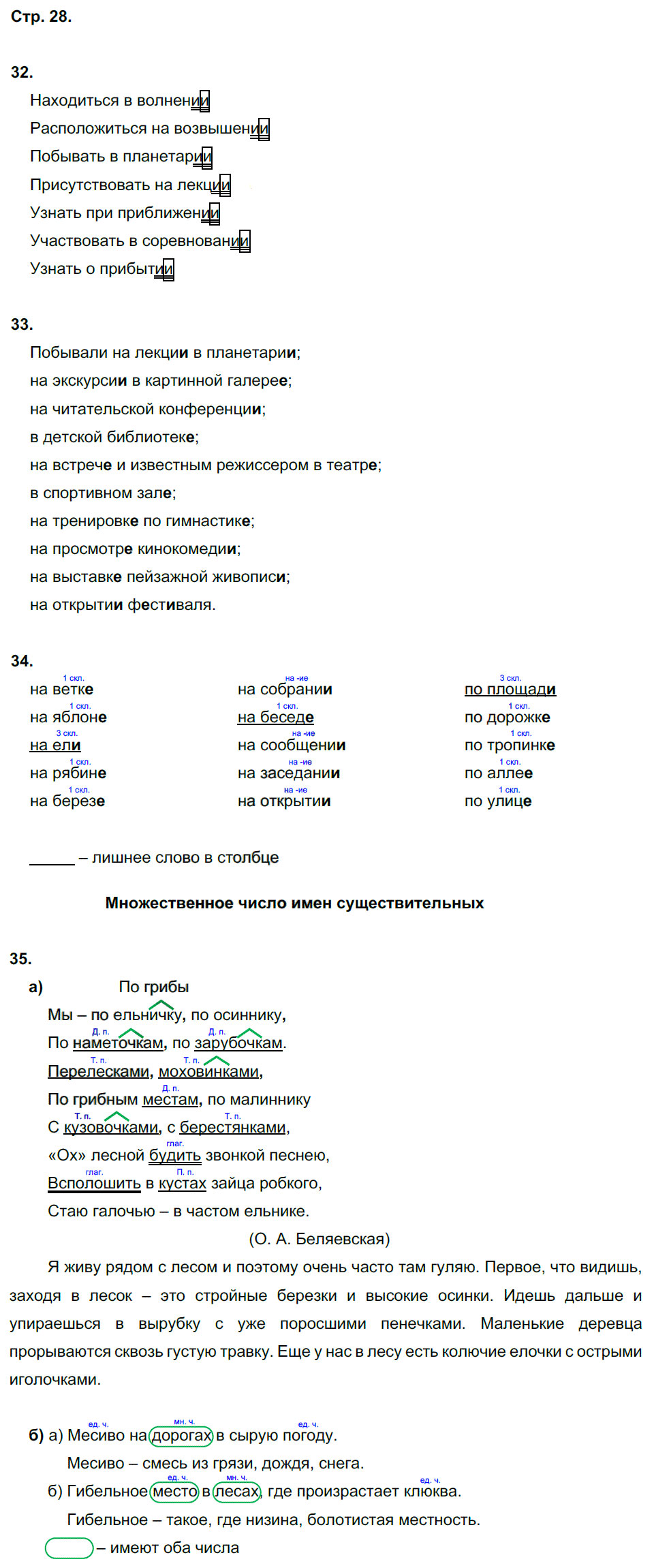 гдз 5 класс рабочая тетрадь страница 28 русский язык Тростенцова, Дейкина