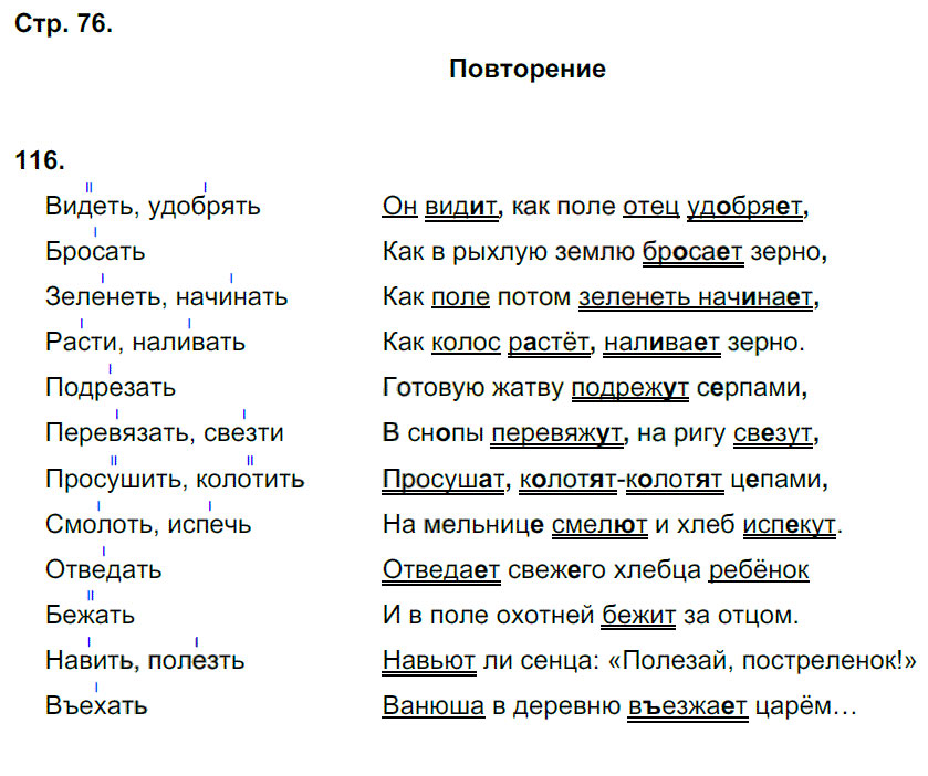 гдз 5 класс рабочая тетрадь страница 76 русский язык Тростенцова, Дейкина