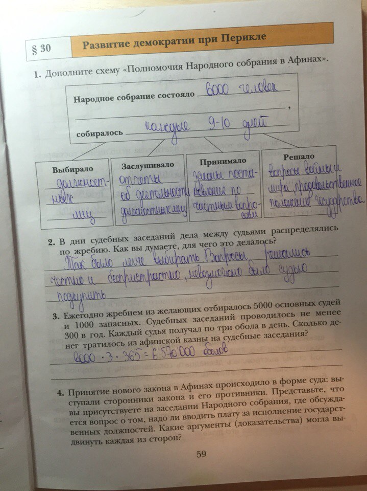 гдз 5 класс рабочая тетрадь страница 59 история Ванина, Данилова