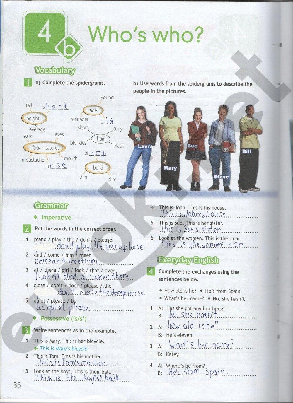 Английский язык 5 класс рабочая тетрадь ваулина Spotlight страница 36