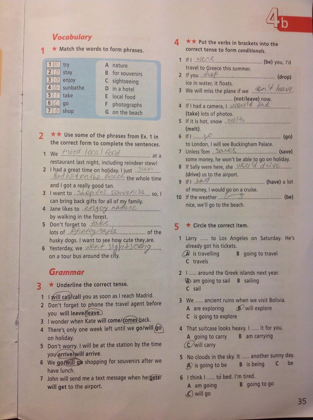 гдз 6 класс рабочая тетрадь страница 35 английский язык Баранова, Дули