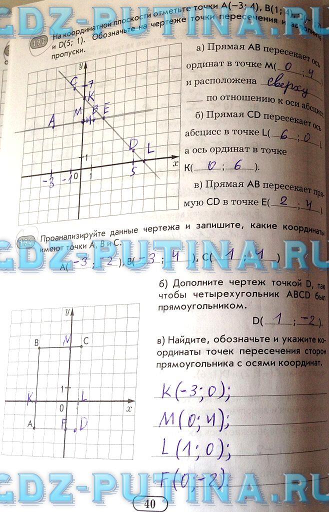 гдз 6 класс рабочая тетрадь часть 2 страница 40 математика Беленкова, Лебединцева